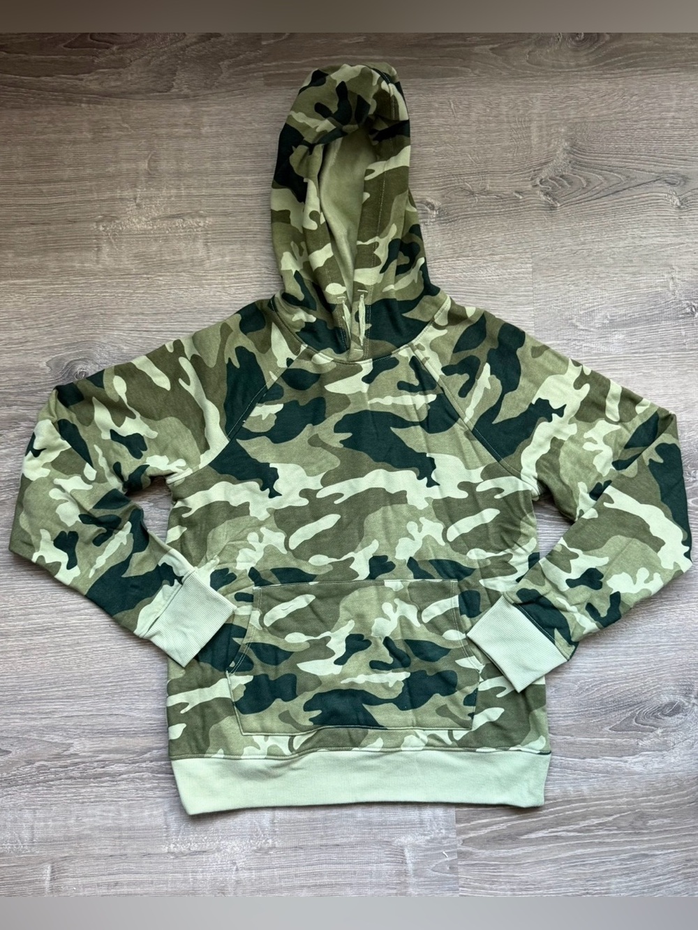 Wonder Nation Kids XL (14/16) Green Camo Pullover Hoodie NWOT